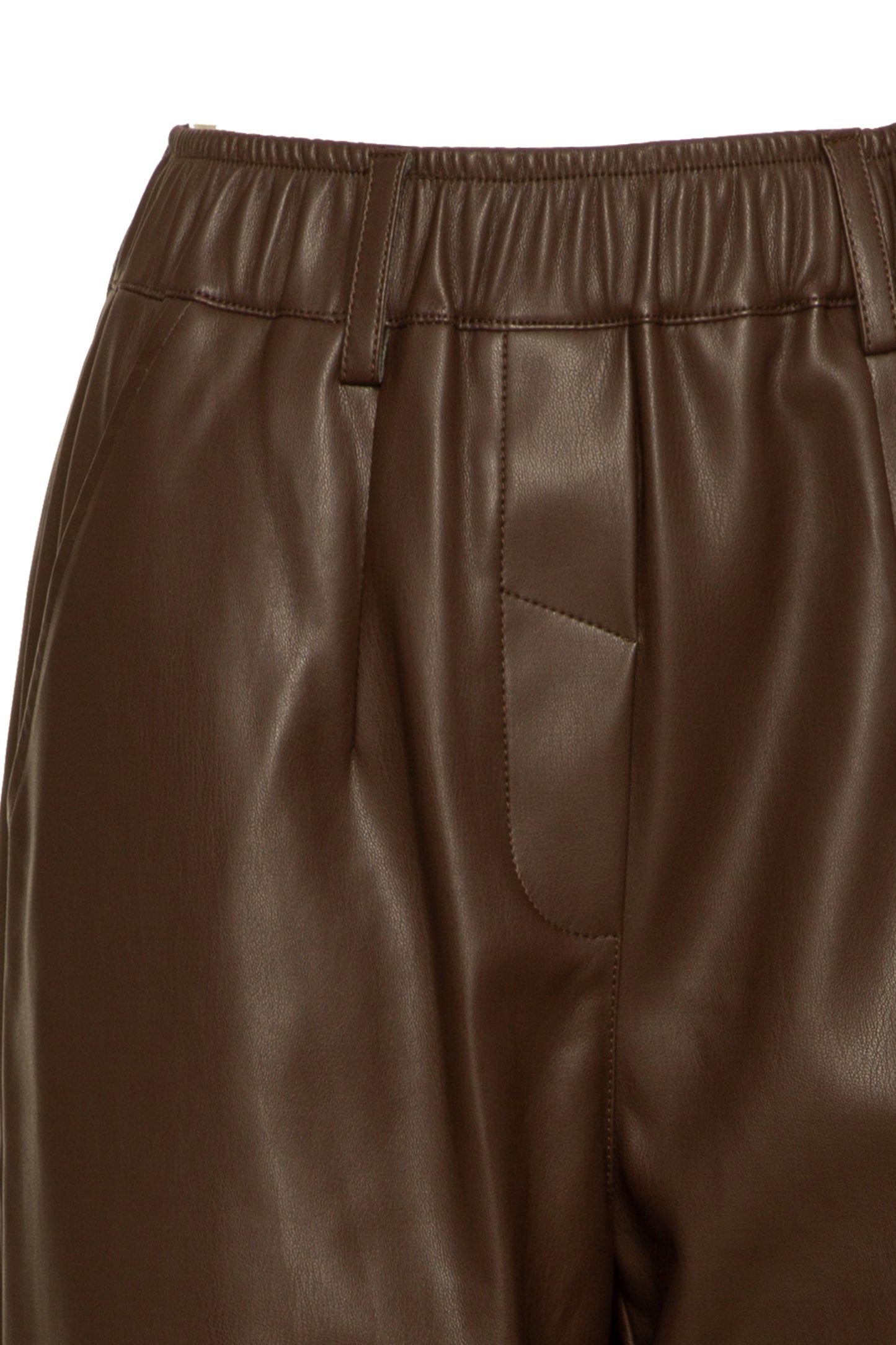 Calças com Efeito Couro e Elástico BSB