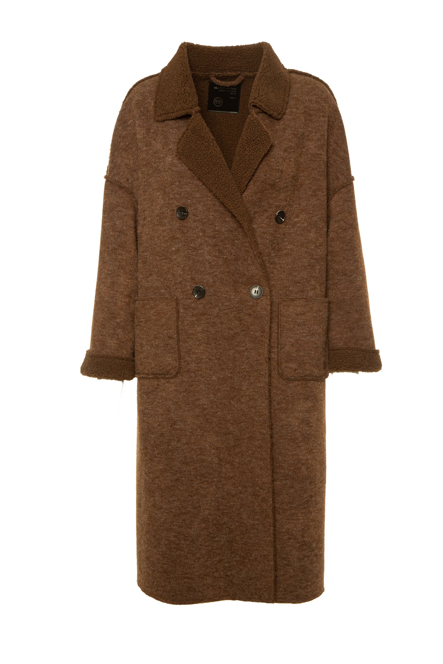 Casaco Comprido de Lã Castanho BSB