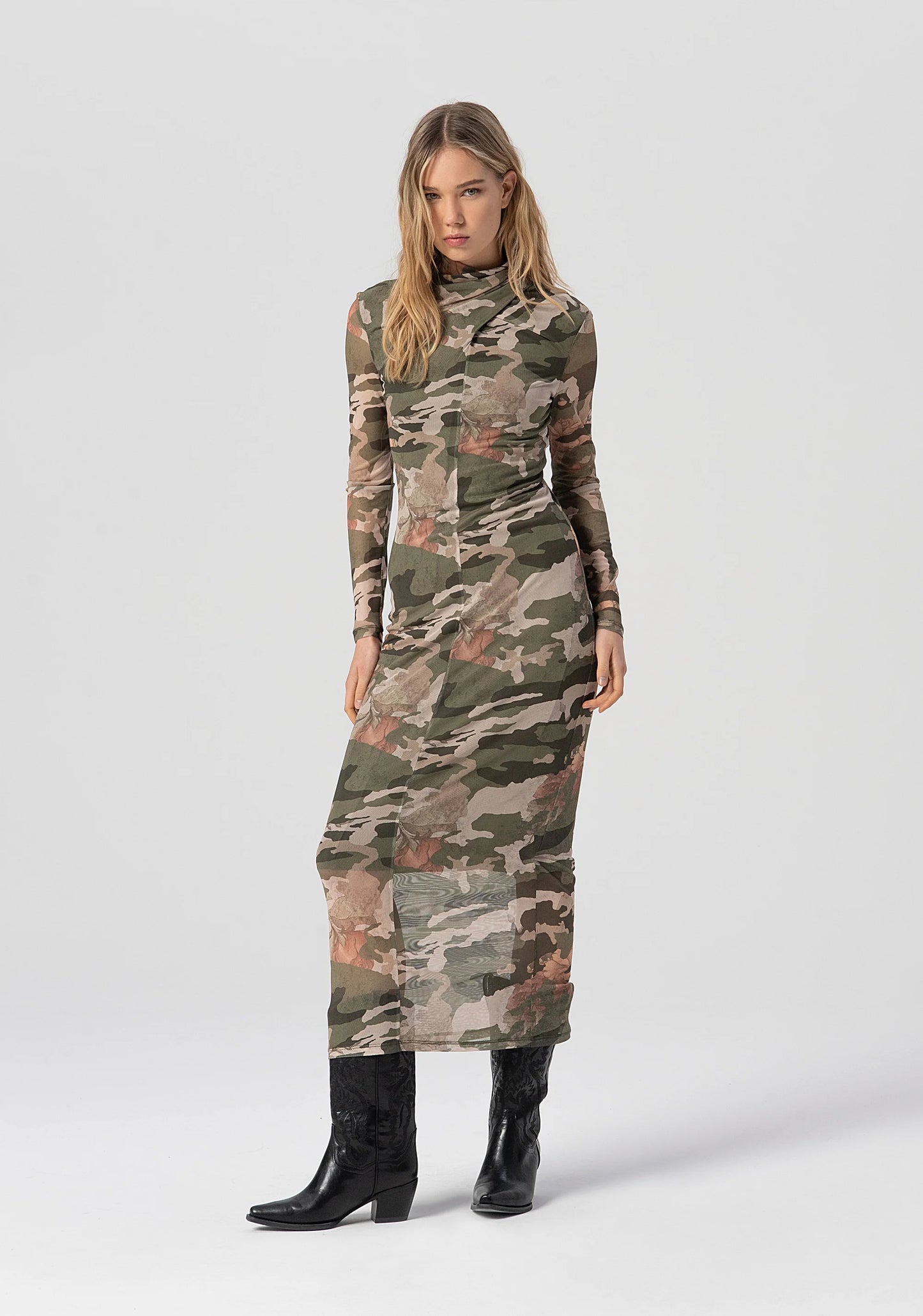 Vestido Comprido e Justo Fracomina