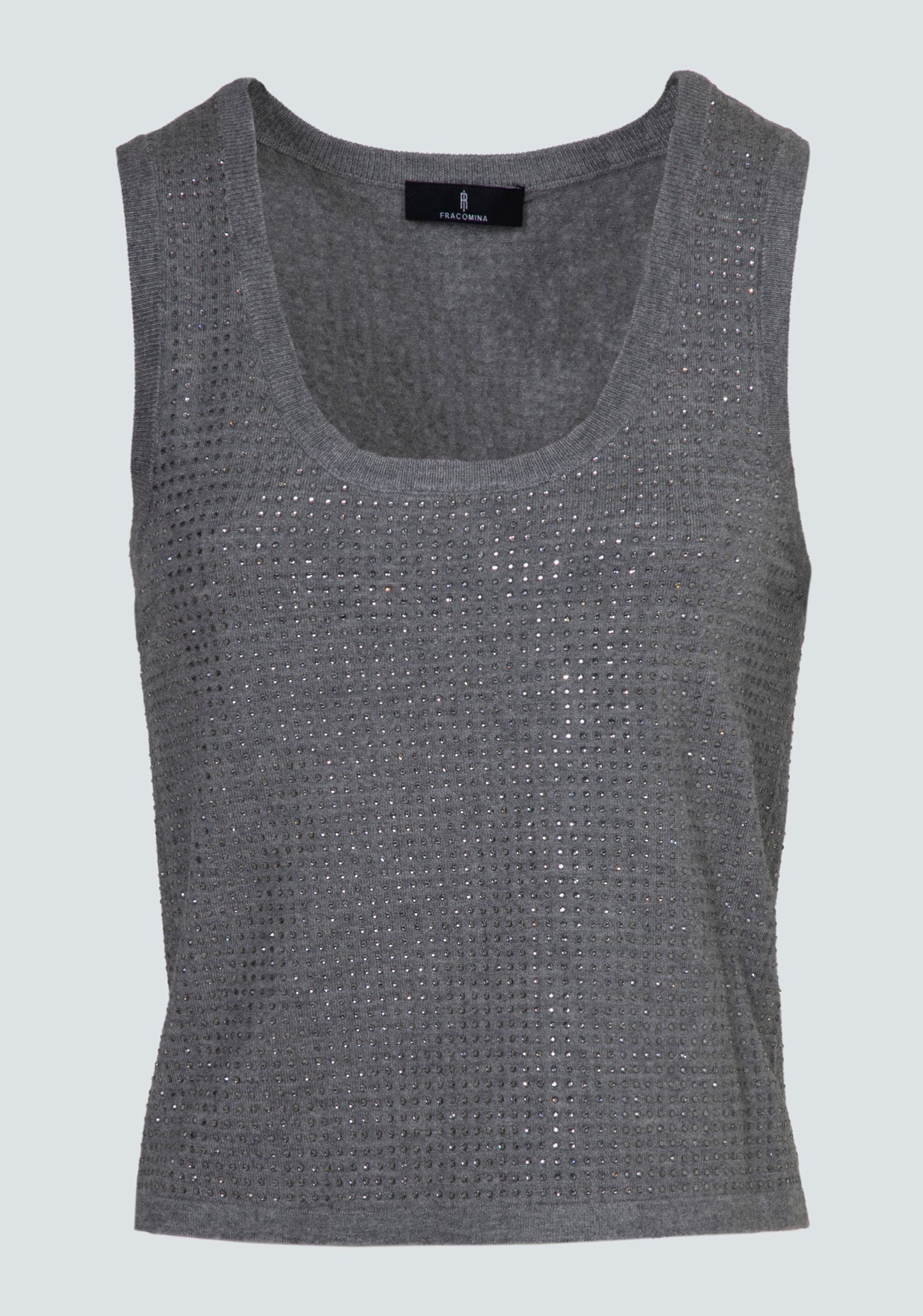 Top com strass Fracomina