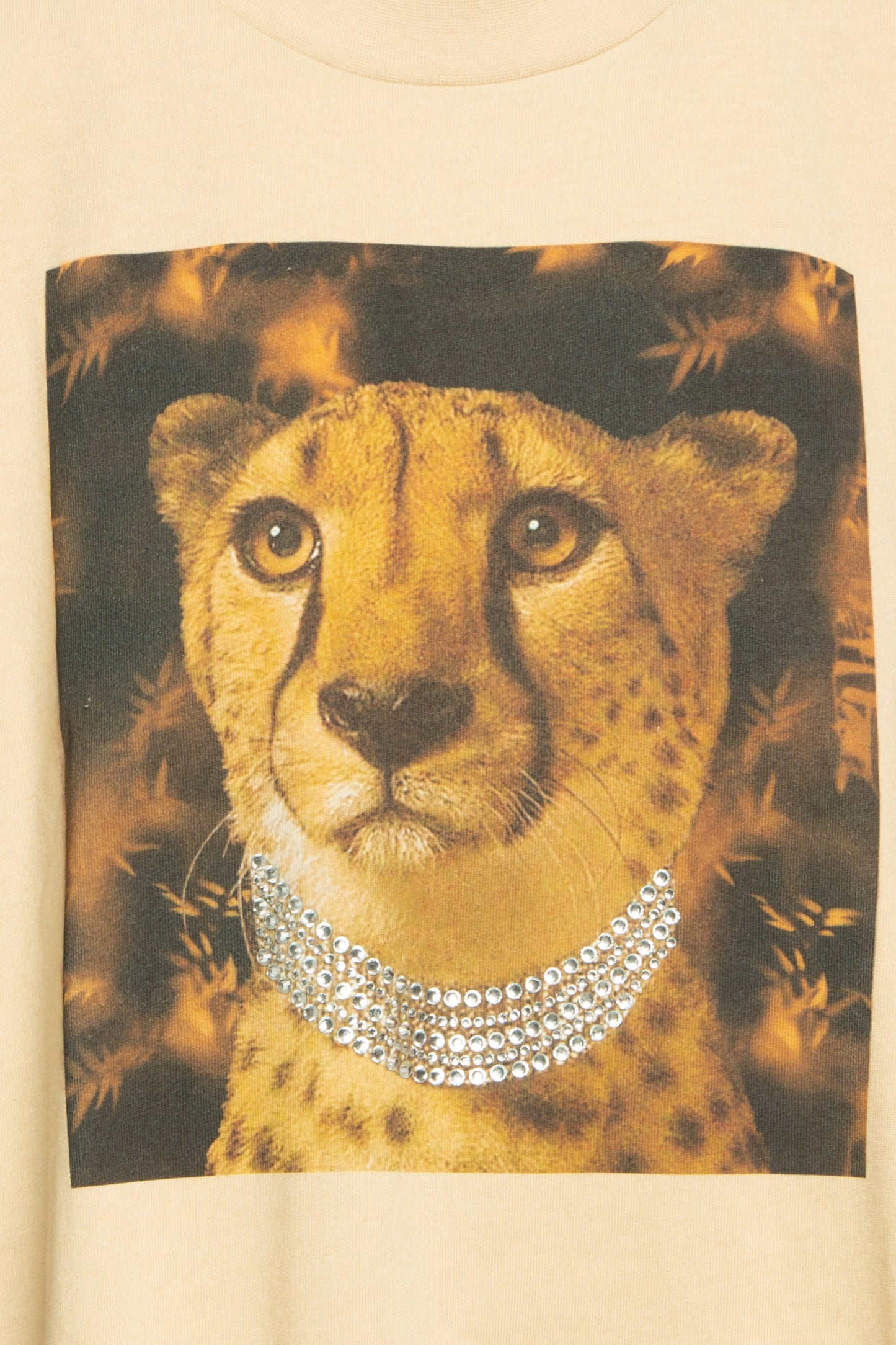 Top de manga curta com estampagem