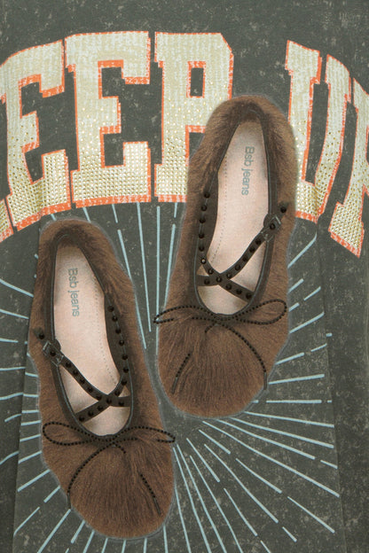 T-Shirt com estampado e strass