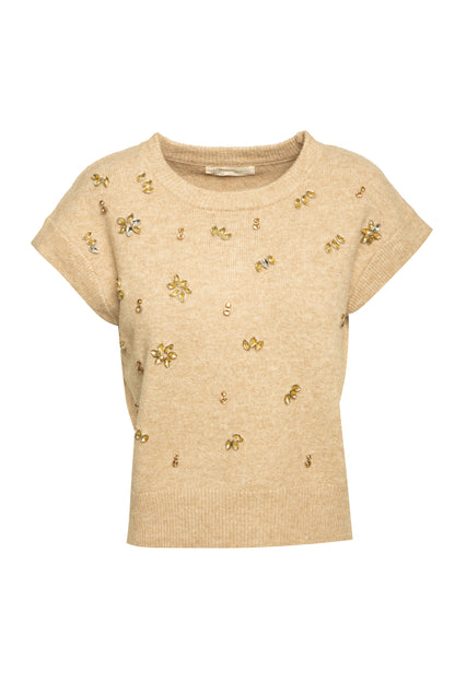 Camisola com Apliques de Pedras BSB