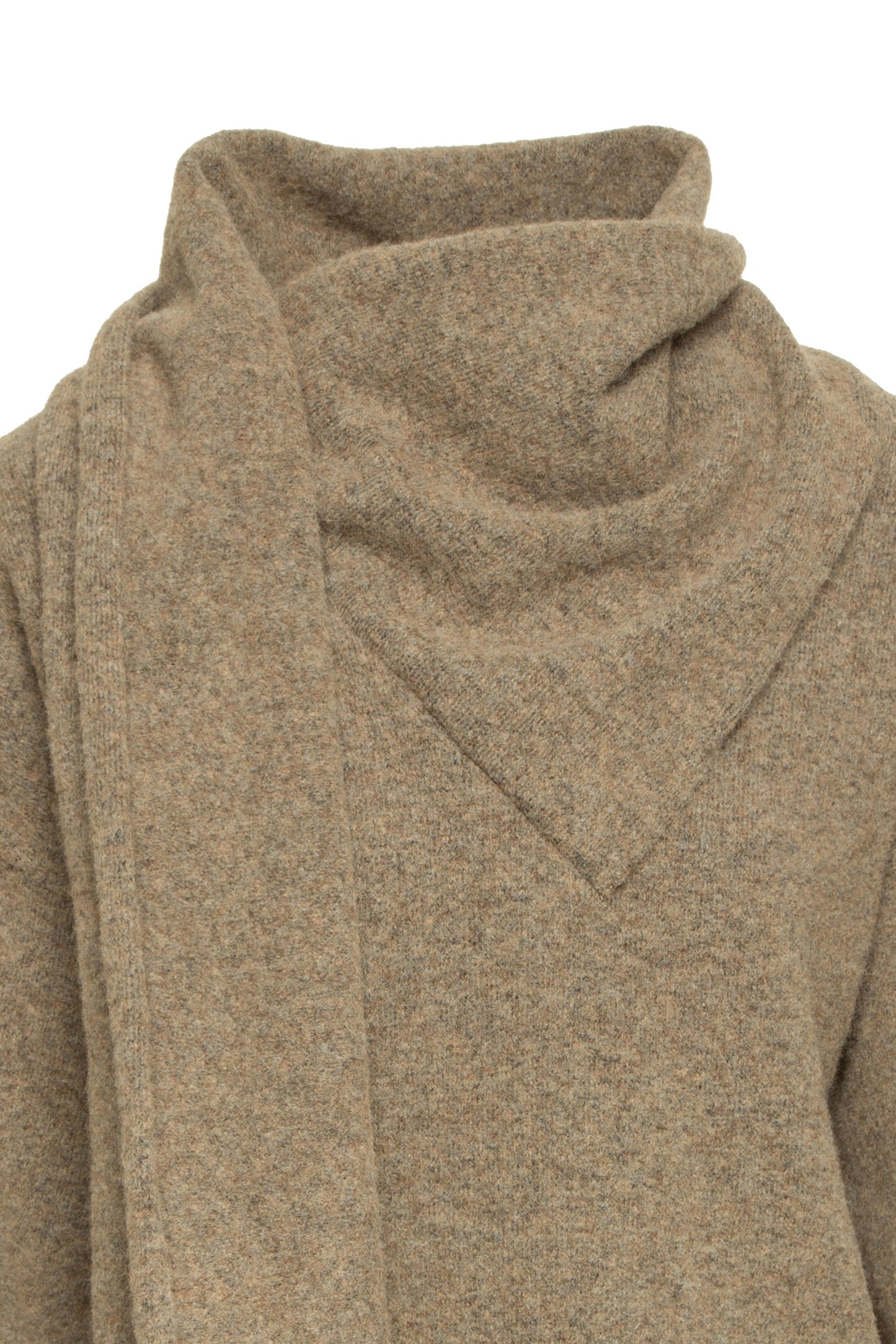 Camisola Camel com Lenço Incorporado BSB