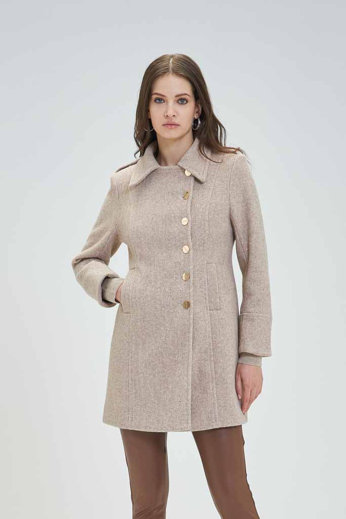 Casaco Comprido com Botões Dourados Goa Goa