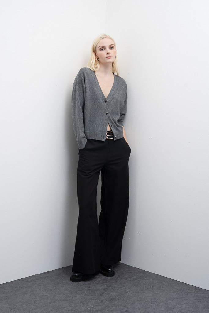 Cardigan de Malha com Botões Metálicos Goa Goa