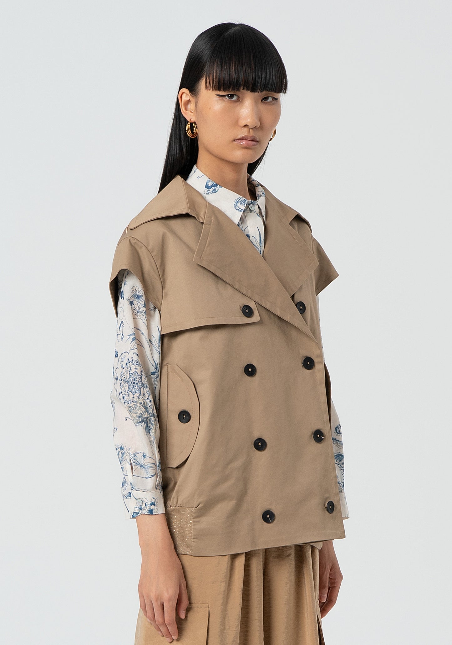 Gilet Trench Beige