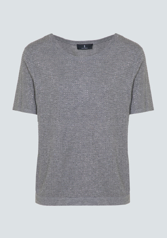 Tshirt com strass Fracomina