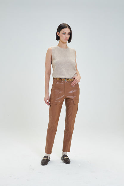 Calças Efeito Pele Goa Goa