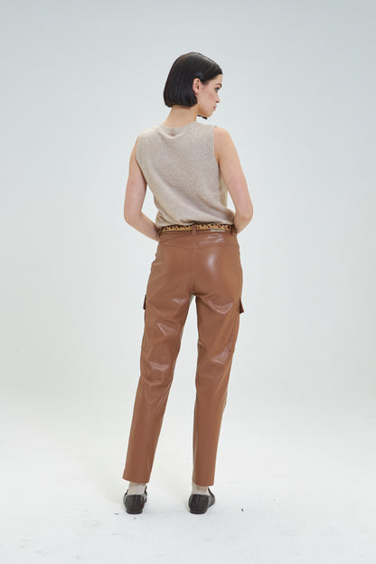 Calças Efeito Pele Goa Goa